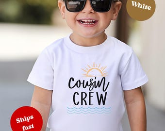 Little Cousin Toddler Shirt - 100% Cotton Big Cousin Kids Tee - Cousin Crew Outfit -  Size 2T - 5/6T