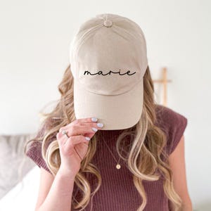 Gorra personalizada con nombre – Gorra de béisbol bordada o estampada – Regalo con el texto deseado – Gorra individual – Gorra unisex personalizada