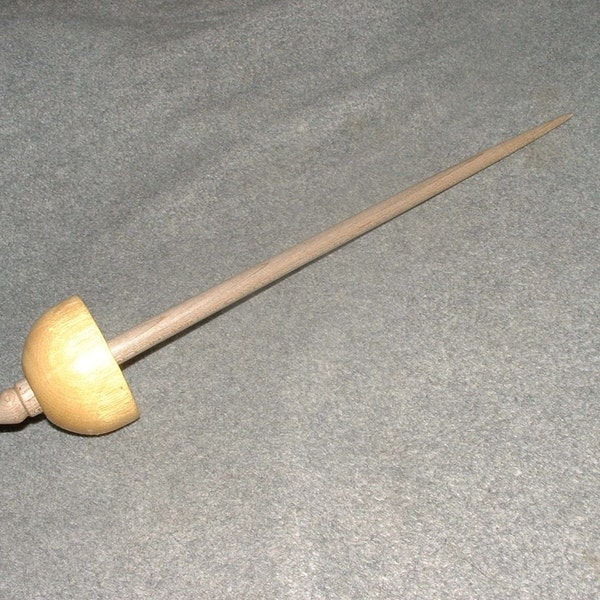 Tibetan Style Spindle made from Yellow Heart and Reclaimed Maple