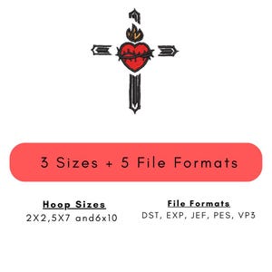 Sacred Heart of Jesus, cross, bestgiftsforher, bestgiftsforhim, emb