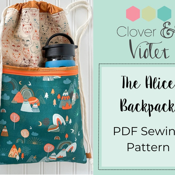 the Alice backpack - pdf sewing pattern