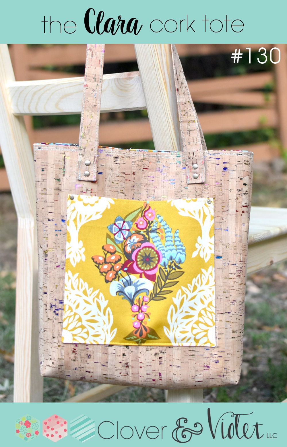 The Clara Cork Tote Pdf Sewing Pattern Etsy