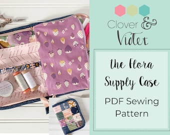 the Flora supply case - PDF Sewing Pattern