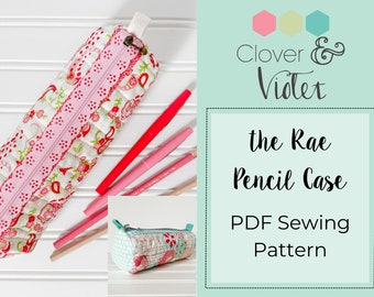 The Rae pencil case - PDF Sewing pattern