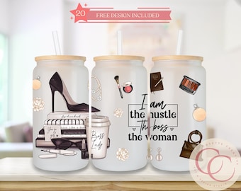 Girl Boss 16 oz Tumbler Sublimationsdesign (digitaler Download)