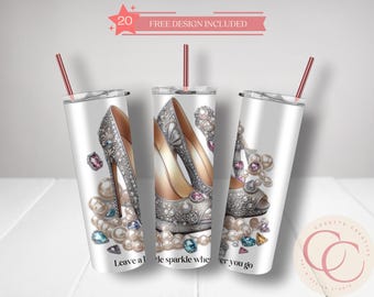 Sparkle Heels 20 Unzen Tumbler Sublimationsdruck (Digitaler Download)