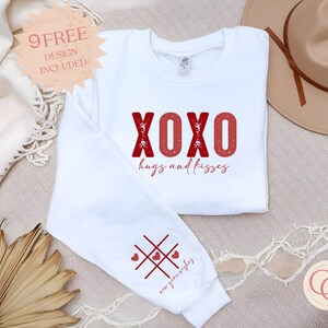 XOXO Hugs and kisses Valentine Tshirt Sublimation Design Digital Download PNG, Tshirt Design
