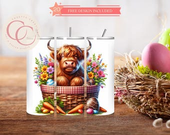Sublimatieontwerp paaskoe-tuimelaar: lente, png (digitale download)