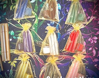 Mini Chime Candles + Matching Holder | Ritual Candle Set - 9 Color Options