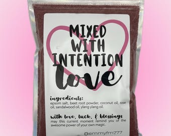 Love Bath Soak | Rose + Sandalwood + Ylang Ylang Epsom Salts