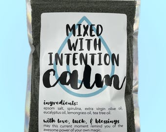 Calming Bath Salts | All-Natural Epsom Salt Soak for Peace, Renewal & Nervous System Reset
