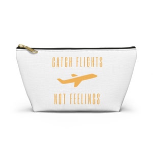 Reistas, Catch Flights Not Feelings grappig reisetui, accessoirezakje, make-uptas, toilettas, reisorganisator, cadeau voor reiziger