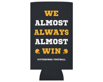 Steelers Can Cooler, Pittsburgh Steelers Cozie, Steelers Funny, Steelers Fan Gift, Steelers Merch, Steelers Tailgating