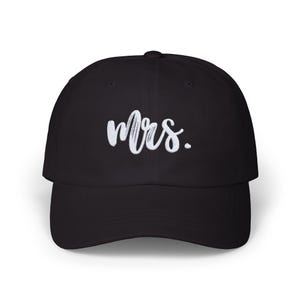 Mrs. Hat, Embroidered Cap, Classic Baseball Hat, Newlywed, Bride Gift, Honeymoon