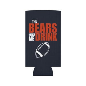 Chicago Bears Can Cooler, Bears Drink Holder, Bears Funny, Bears Tailgating, Bears Game Day, Bears Fan Gift