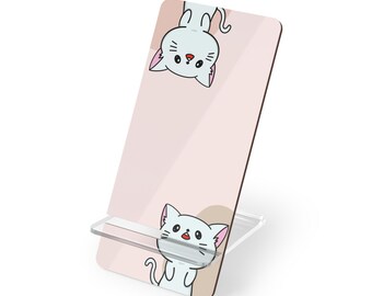 Cute Cat Smartphone Holder for Desk, Cat Phone Stand, Funny Cat Gift, Desk Organizer, Cat Lover Gift, Phone Dock for Office
