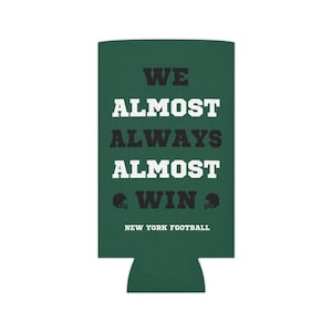 Chłodziarka do puszek Jets, NY Jets Cozie, Zabawne Jets, Dzień gry Jets, Tailgating Jets, Prezent dla fana New York Jets