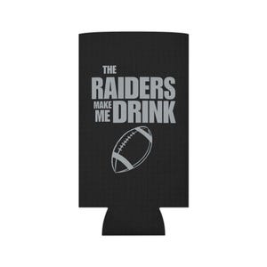 Raiders Can Cooler, Raiders , Game Day Beer Holder, Tailgating Beverage Insulator, Raiders Fan Gift