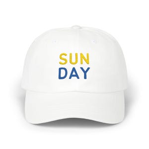SunDay Embroidered Cap, Sunday Funday, Beach Hat, Fun Weekend Vibes Hat