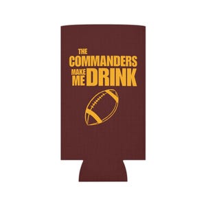 Commanders Can Cooler, Washington Commanders Funny, Game Day Beer Holder, Commanders Tailgating, Commanders Fan Gift