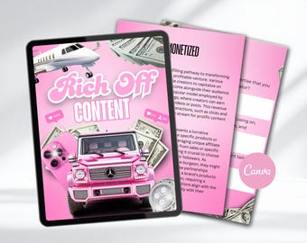 Rich Off Content Editable Canva Ebook | PLR Ebook | Resell Rights | Done-For-You Digital Product | Business Ebook Template