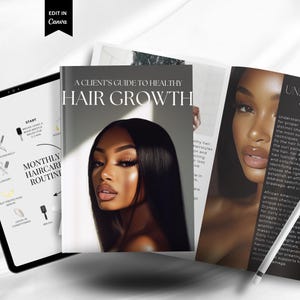 PLR Hair Care eBook | Hair Growth Guide | Salon Owner Resource | Digital Hair Care Guide | Editable eBook for Salon Marketing | PLR Product