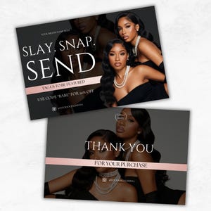 Hair Brand Thank You Card | Than You Card Template | Thank You Card | Hair Brand | Hair Thank you card | Thank You Business Card