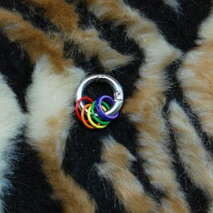 Queer rainbow ring boot charms horror y2k boo earring spooky jewelry trick or treat