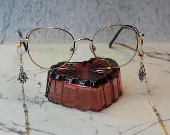 Evil Eye Gold Chain for Glasses, Sunglasses, and Masks with Protective Charm