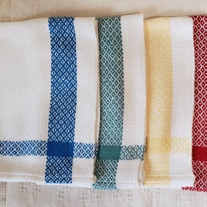 Handwoven Bamboo Hand Towels, Assorted Colors image 1