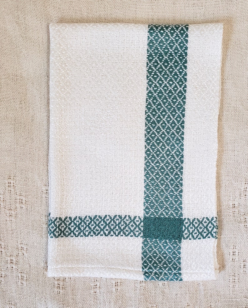 Handwoven Bamboo Hand Towels, Assorted Colors Green