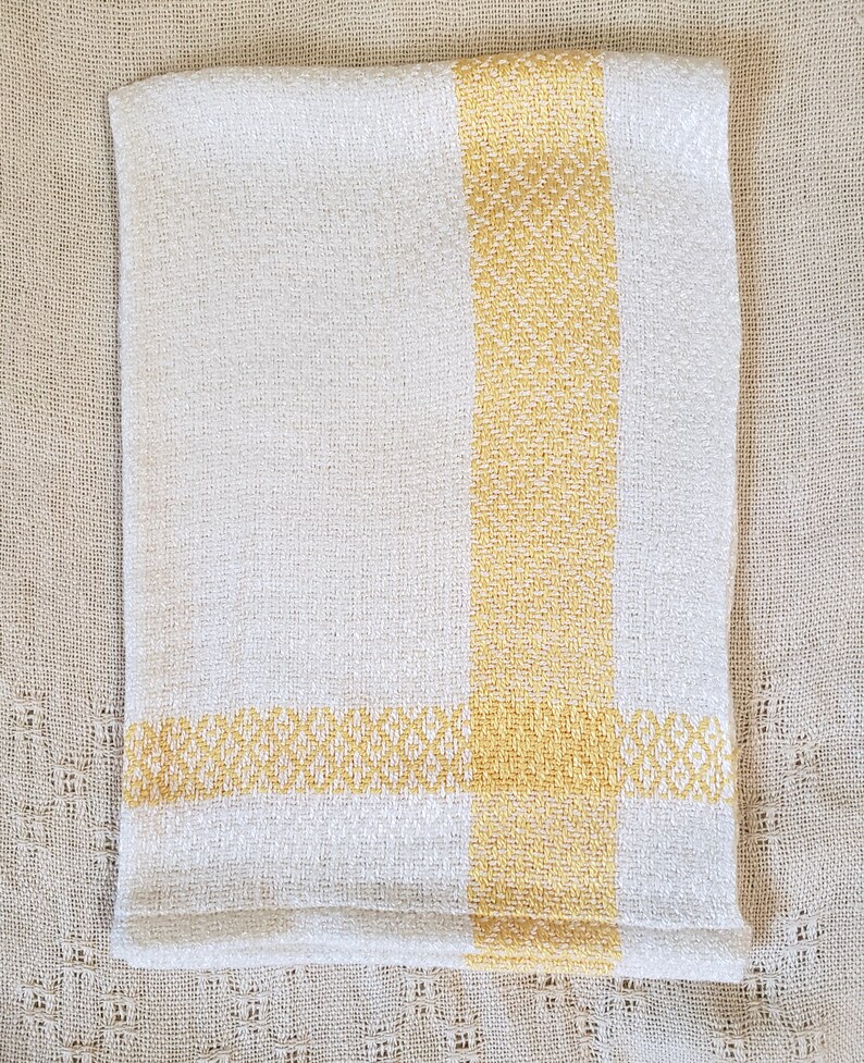 Handwoven Bamboo Hand Towels, Assorted Colors Yellow
