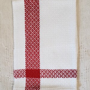 Handwoven Bamboo Hand Towels, Assorted Colors Red