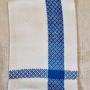 Handwoven Bamboo Hand Towels, Assorted Colors Blue