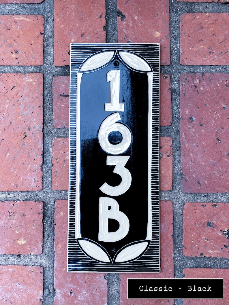 House Number Plaque/tile Etsy