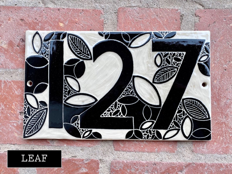 House Number Plaque/tile Etsy