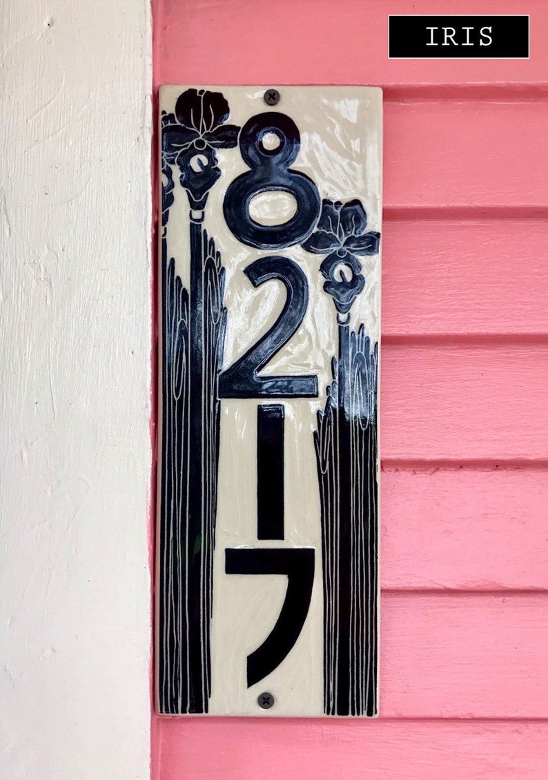 House Number Plaque/tile Etsy