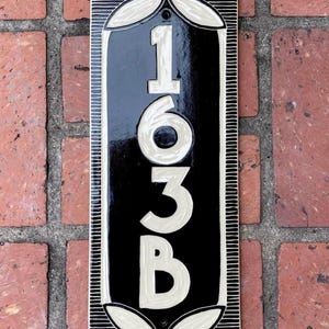 Classic Black Address Sign