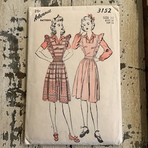 1940’s Pinafore Pattern by Advance