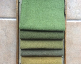 Price Drop! Hand dyed wool, 5 fat eighths