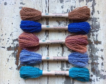 5 skeins - Valdani wool thread