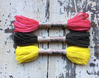 3 pack - Valdani wool thread -