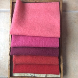 Price Drop! Hand dyed wool, 5 fat eighths