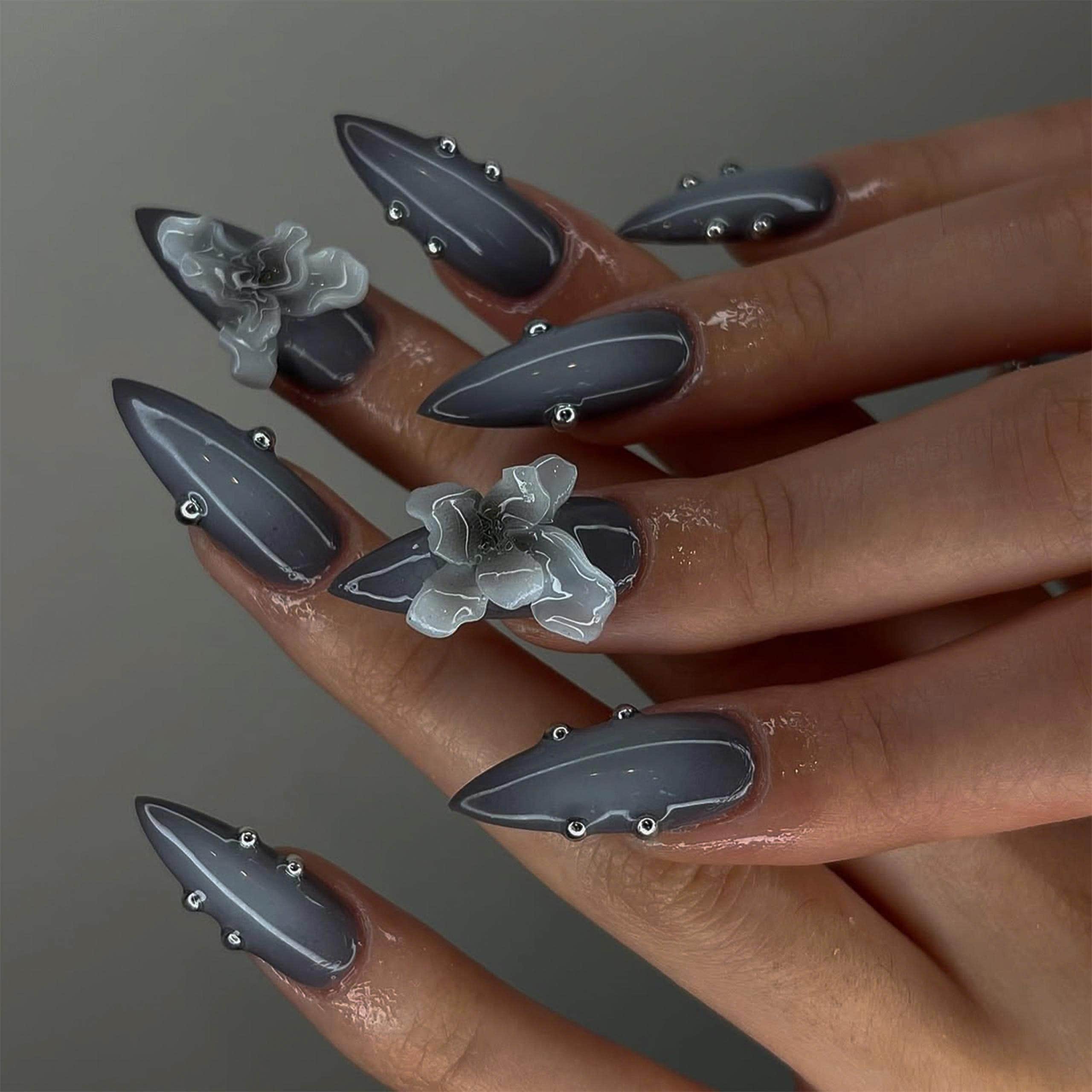 2025 Futuristic 3D Nail Designs