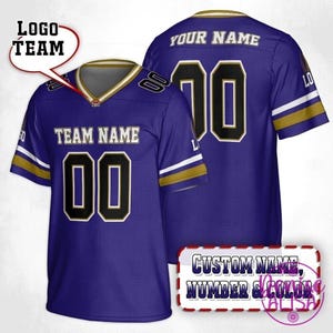Custom Football Jersey, Personalized Jersey For Men And Women With Your Team Name, Great Gift For Baltimore Fans Game Day