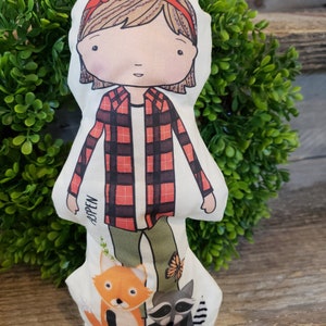 Quilter Gift, Handmade Doll, Handmade Gift, DIY Doll,  Gift for Quilter, Doll Kit, Rag Doll, Quilt Applique, Craft Panel, 100% Cotton
