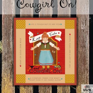 Mini Quilt Kit - Cowgirl On - Wall Hanging - Wall Decor Gift - Handmade Lori Nawyn