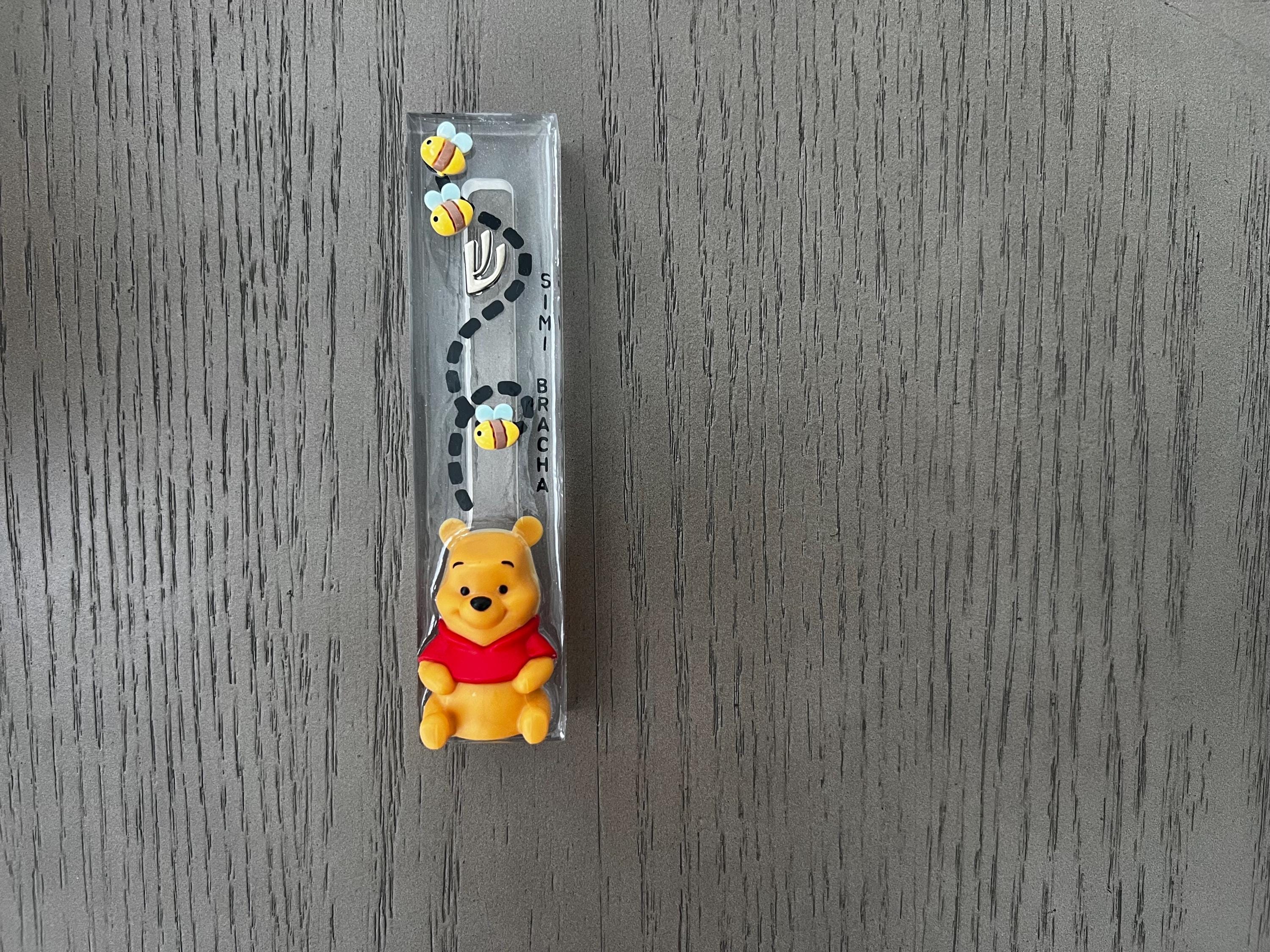Popjudaica Winnie the Pooh Mezuzah, Personalized Mezuzah Judaica