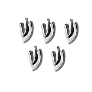 POPJudaica Mezuzahs ONE Hebrew letter “shin” for Mezuzah Judaica. Hebrew letter ONE Decorative Shin for mezuzah Gold OR Silver. Glue on Shin