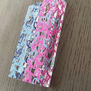 POPJudaica Graffiti Hearts Mezuzah, Personalized Mezuzah Judaica Gift. Jewish Gift, Bar-Mitzvah Gift, Bat-Mitzvah Gift, Bris Gift, Chanukah